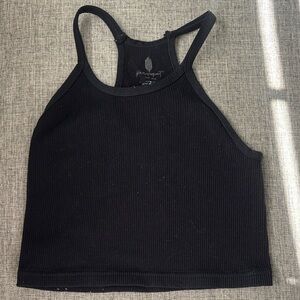 FP Movement by Free People Black Ribbed Tank